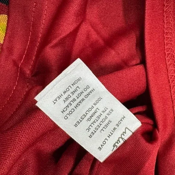 NWT Lulus So Stunning Red Multi Floral Jacquard Puff Sleeve Mini Dress - Picture 7 of 9